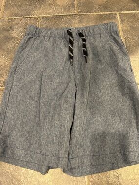 Old Navy Chambray-Style Drawstring Kids Shorts - Blue